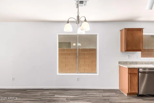 a view of a livingroom with a window