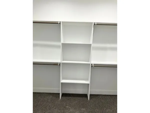 a close view of closet