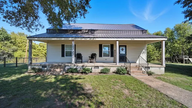 a backyard of a house