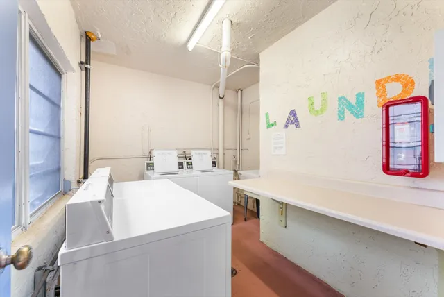 a room with a couch and a table