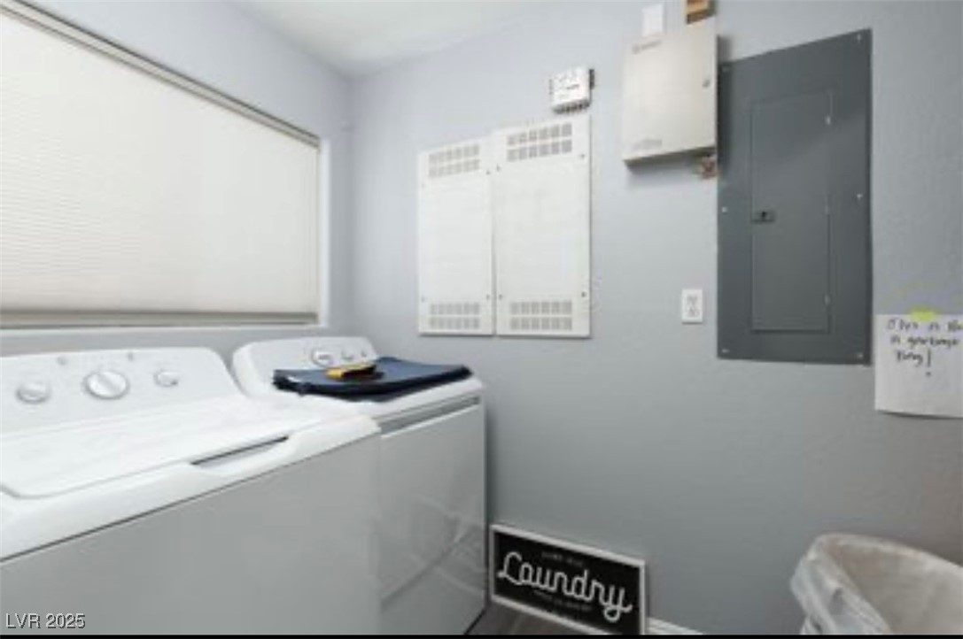 440 Probst Way Las Vegas, NV 89110 - Photo 26 of 42 Washroom with electric panel and independent washer and dryer