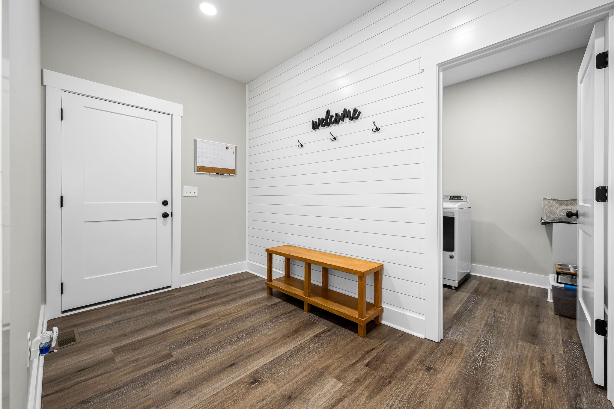 1689 Ridgeview Run Lynchburg, TN 37352 - Photo 40 of 67 a view of a hallway with wooden floor and staircase