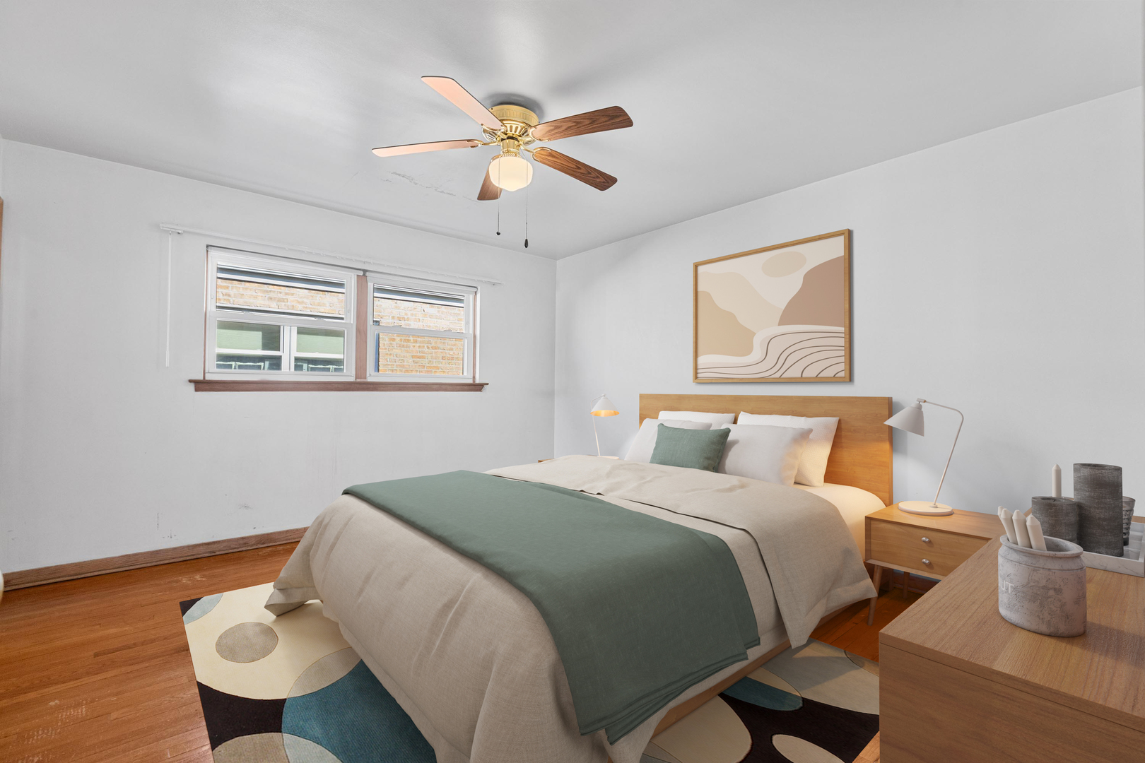2204 Hainsworth Avenue North Riverside, IL 60546 - Photo 8 of 17 a bedroom with a bed and wooden floor