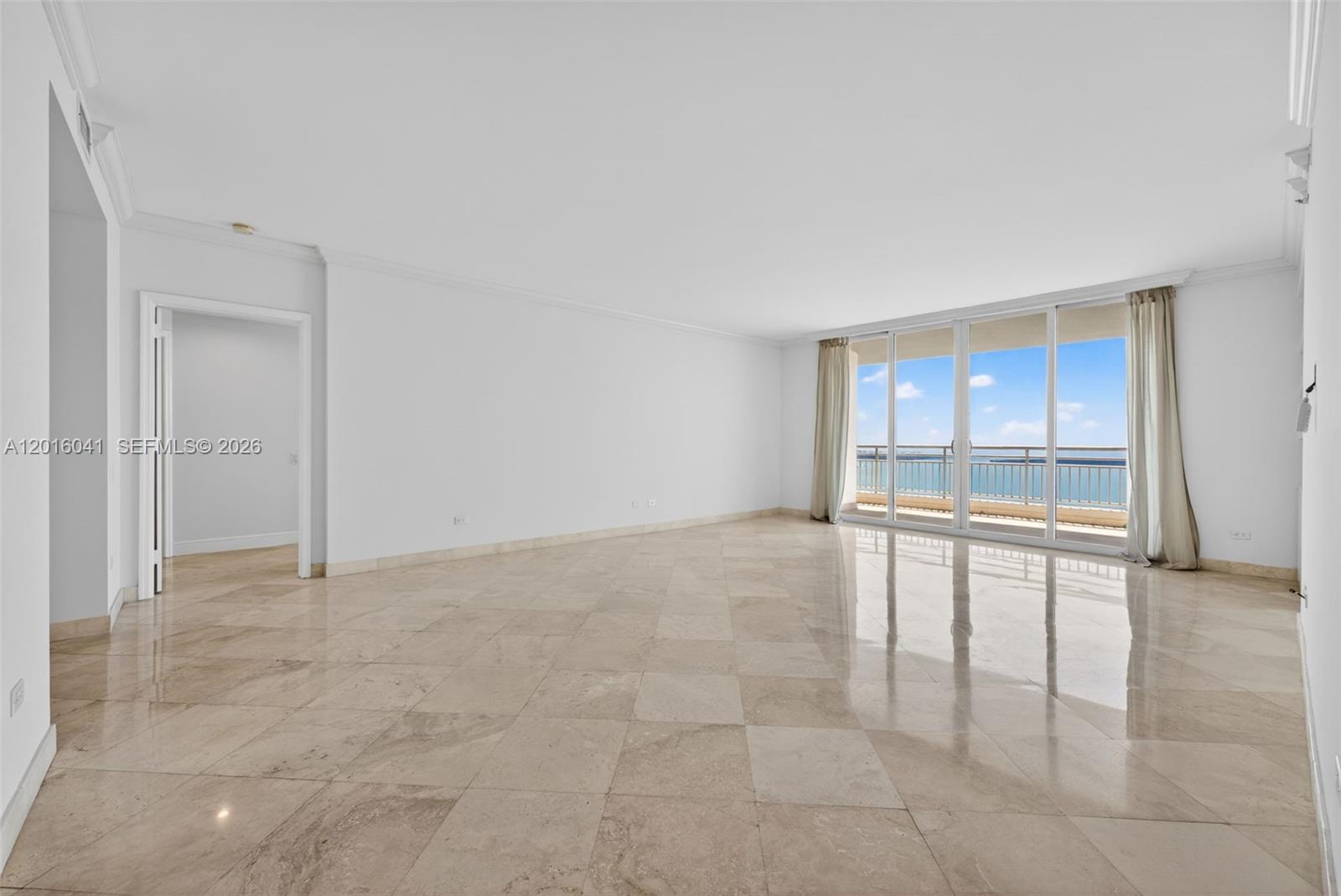 808 Brickell Key Drive, Unit 3304 Miami, FL 33131 - Photo 19 of 70 a view of an empty room with a window