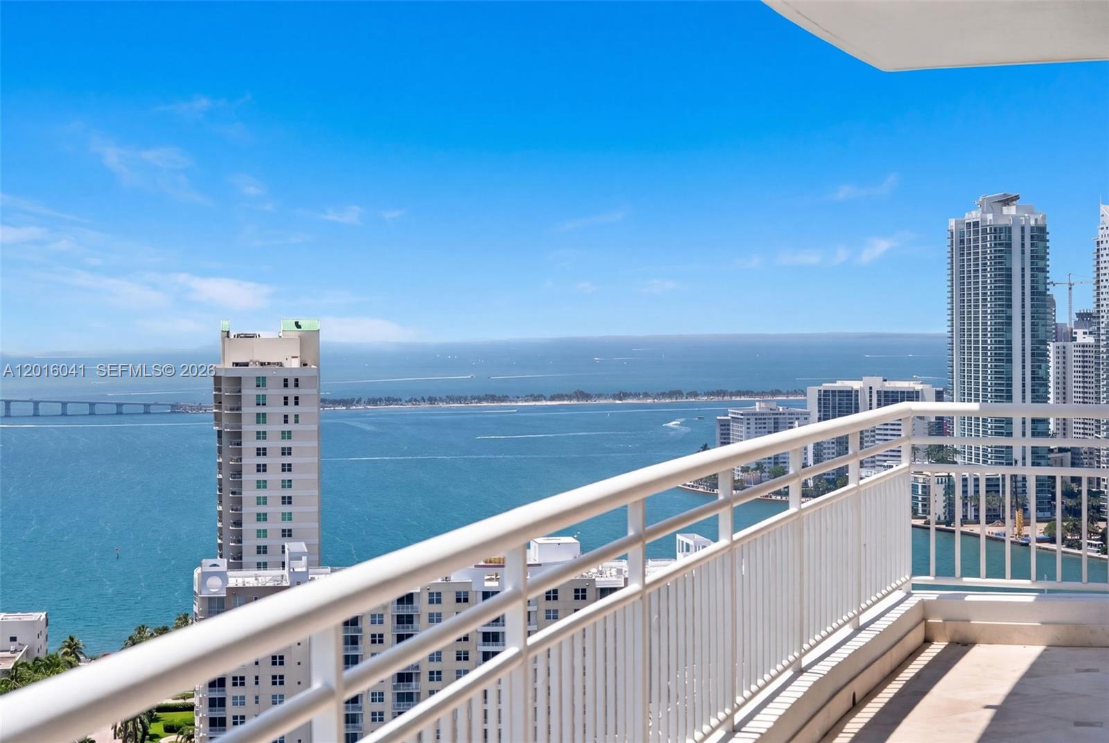 808 Brickell Key Drive, Unit 3304 Miami, FL 33131 - Photo 52 of 70 a view of balcony with city view