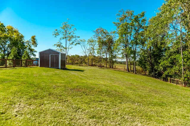 a house view with a garden space