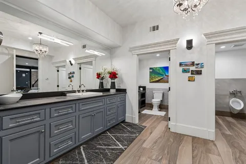 a very nice looking room with a wooden floor