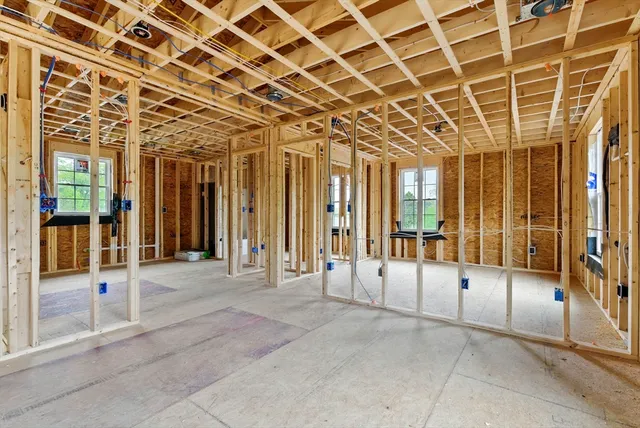 a view of a porch with a glass door