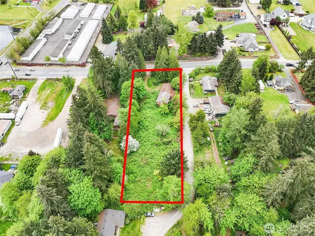 an aerial view of swimming pool
