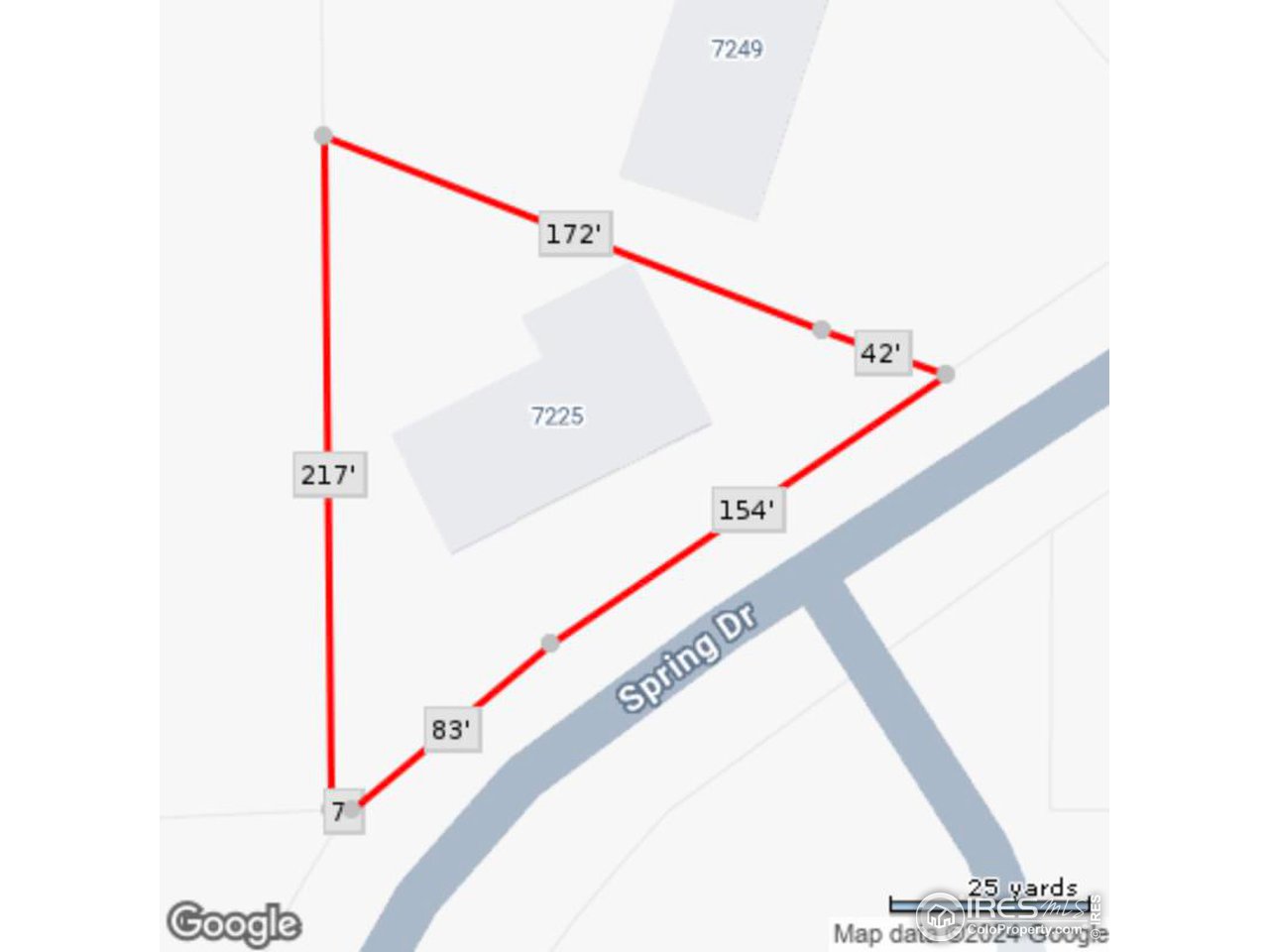 7225 Spring Drive Boulder, CO 80303 - Photo 13 of 26 Lot dimensions