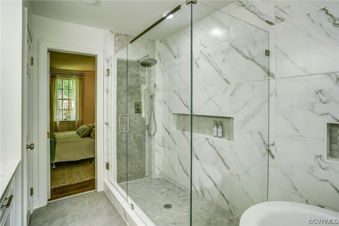 13611 Thorngate Road Midlothian, VA 23113 - Photo 31 of 49 a bathroom with a shower and toilet