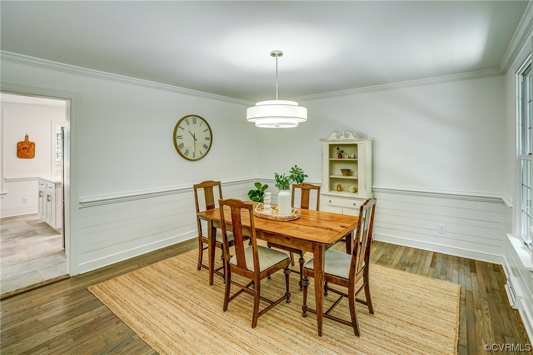 13611 Thorngate Road Midlothian, VA 23113 - Photo 6 of 49 a view of a dining room with furniture window and wooden floor