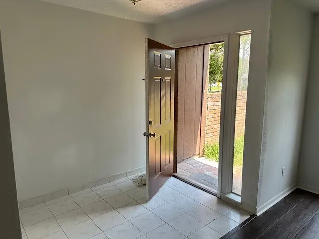 a view of an entryway door