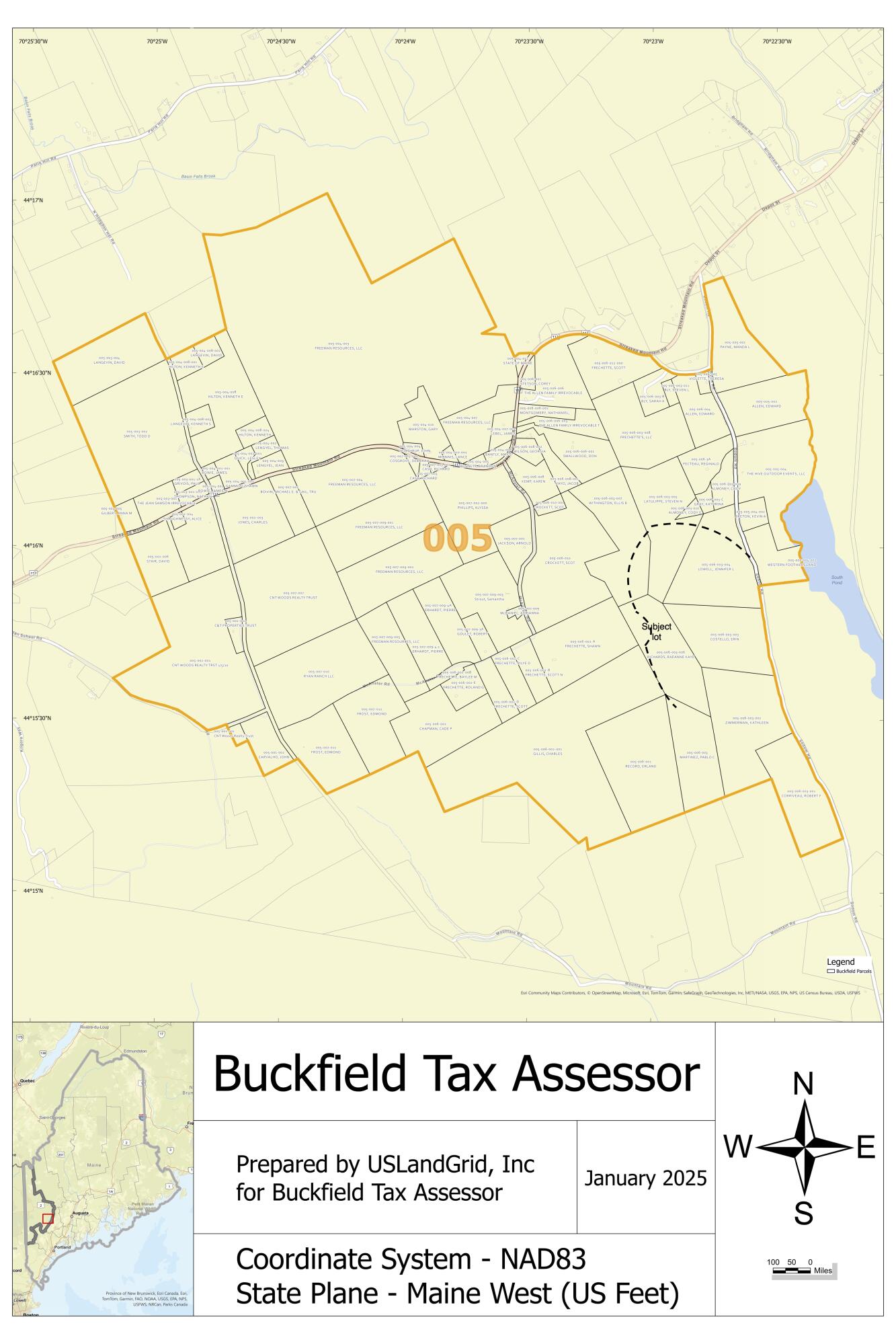 L6 Ranch Road Buckfield, ME 04220 - Photo 32 of 34 Buckfield Tax Map 5 (4) copy