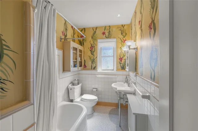 a view of a porch with a yard