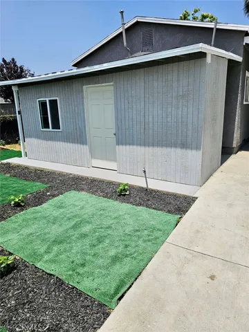 a backyard of a house