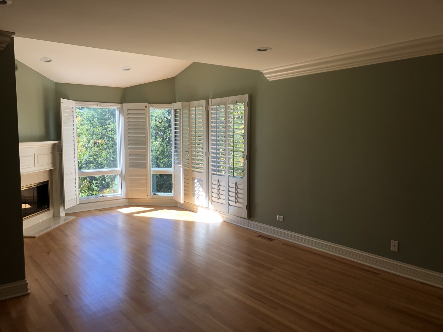 1021 Old Mill Road Lake Forest, IL 60045 - Photo 8 of 13 a view of empty room with wooden floor and fan