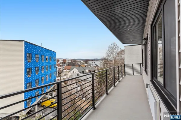 a view of city from balcony