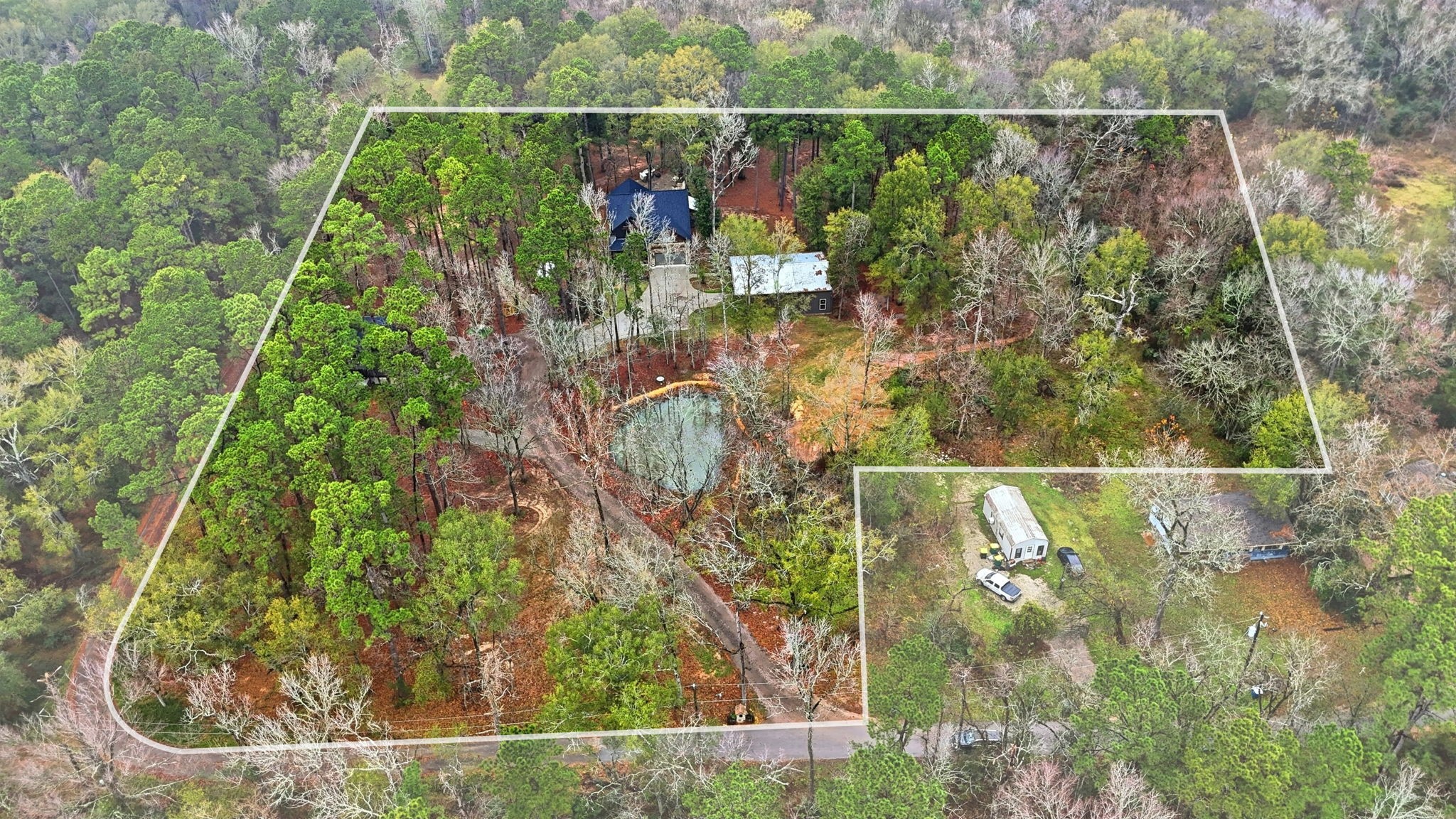 Property sits on 2 lots totaling over 3 acres