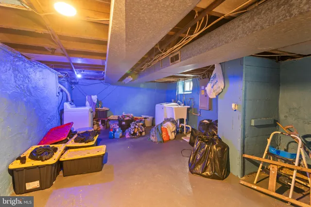 a room with gym equipment