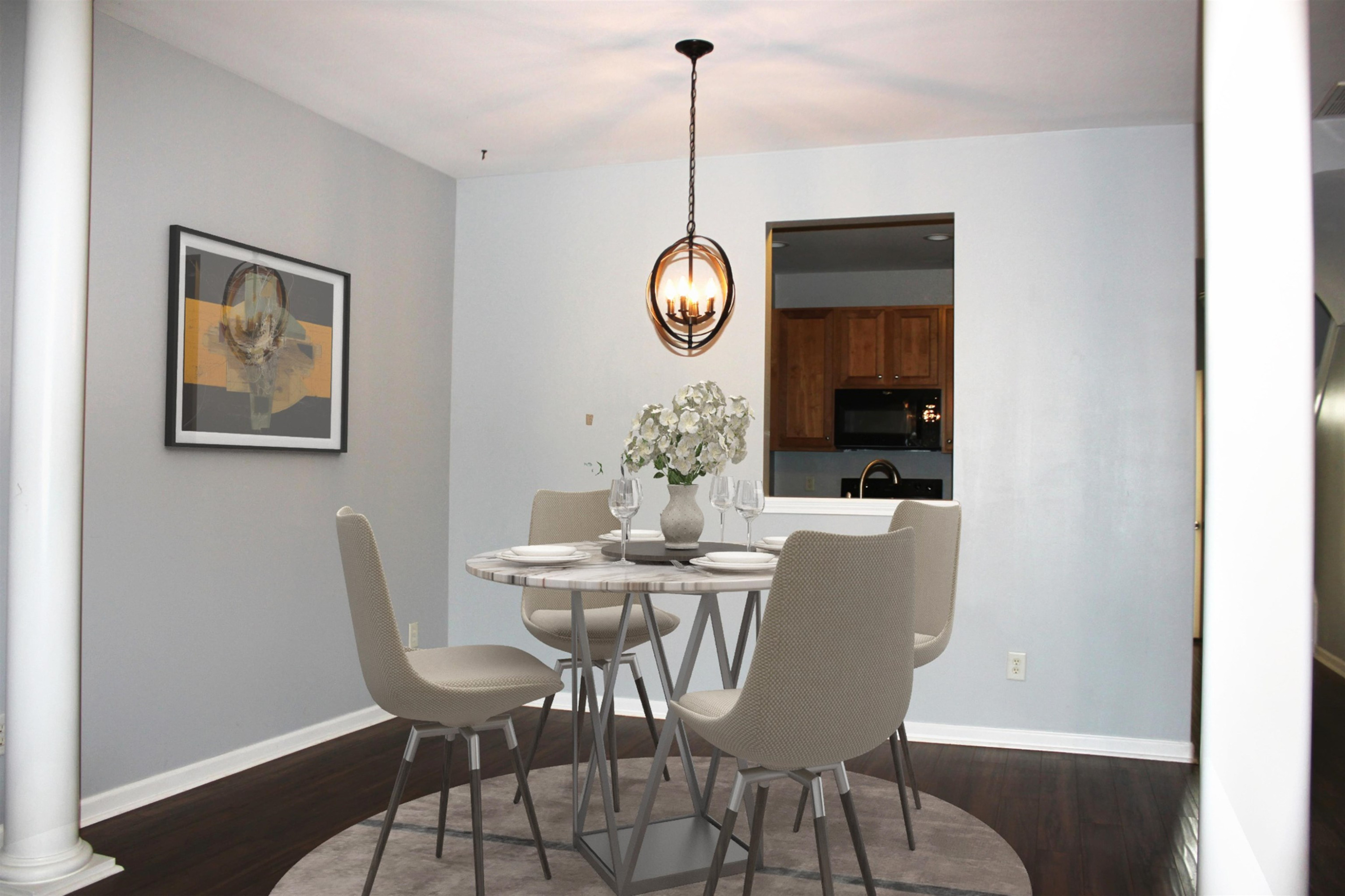 5522 Nur Lane Raleigh, NC 27606 - Photo 4 of 36 Virtually Staged Dining Room