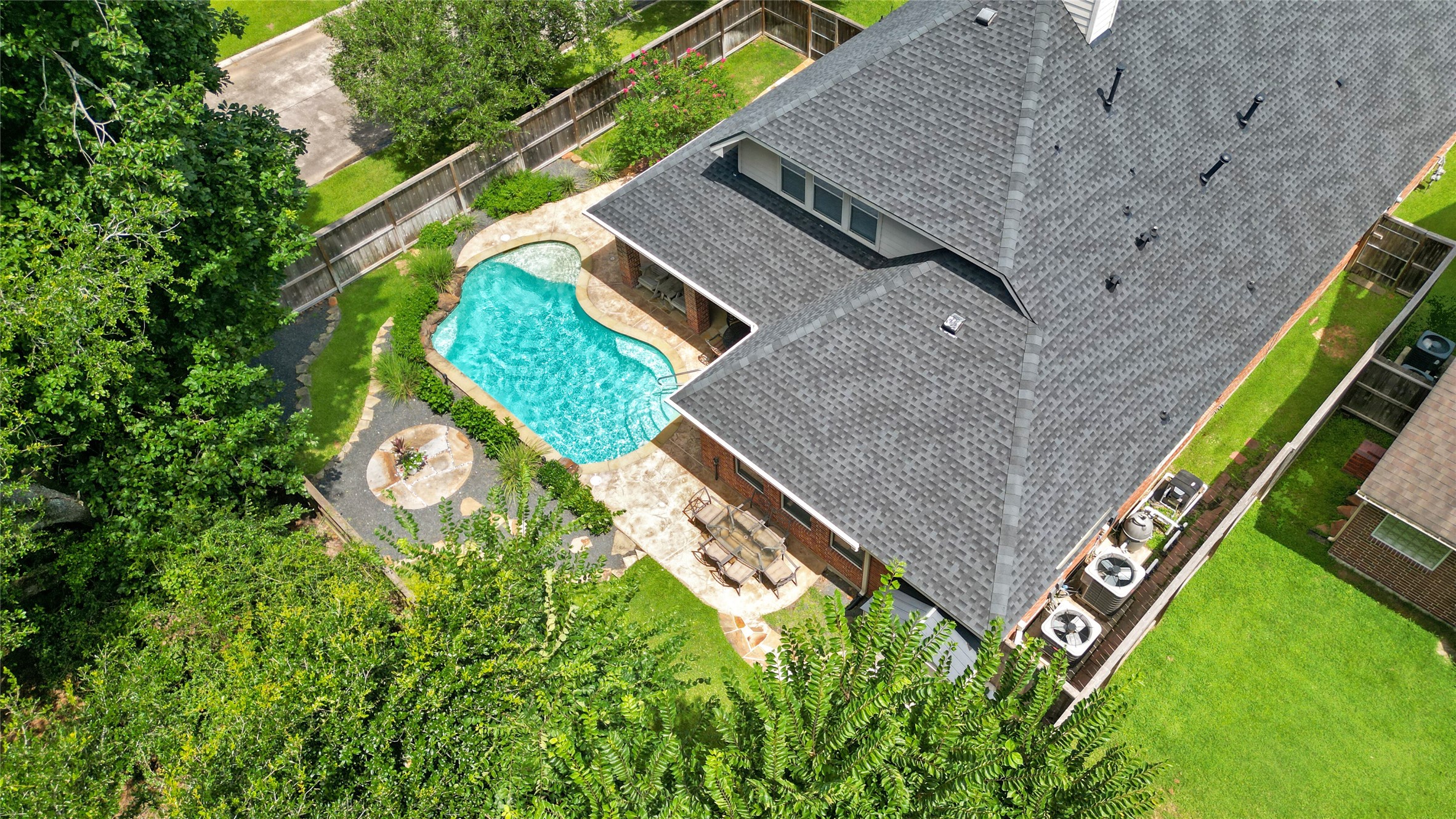 6515 Greencreek Meadows Lane Spring, TX 77379 - Photo 3 of 49 Aerial View of the house.