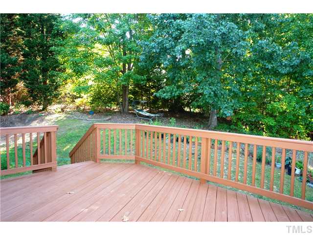 11612 Shavenrock Place Raleigh, NC 27613 - Photo 25 of 25 a view of balcony with wooden floor