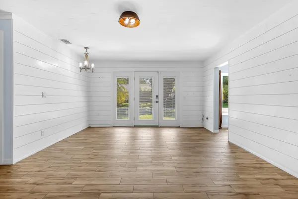 a view of an empty room