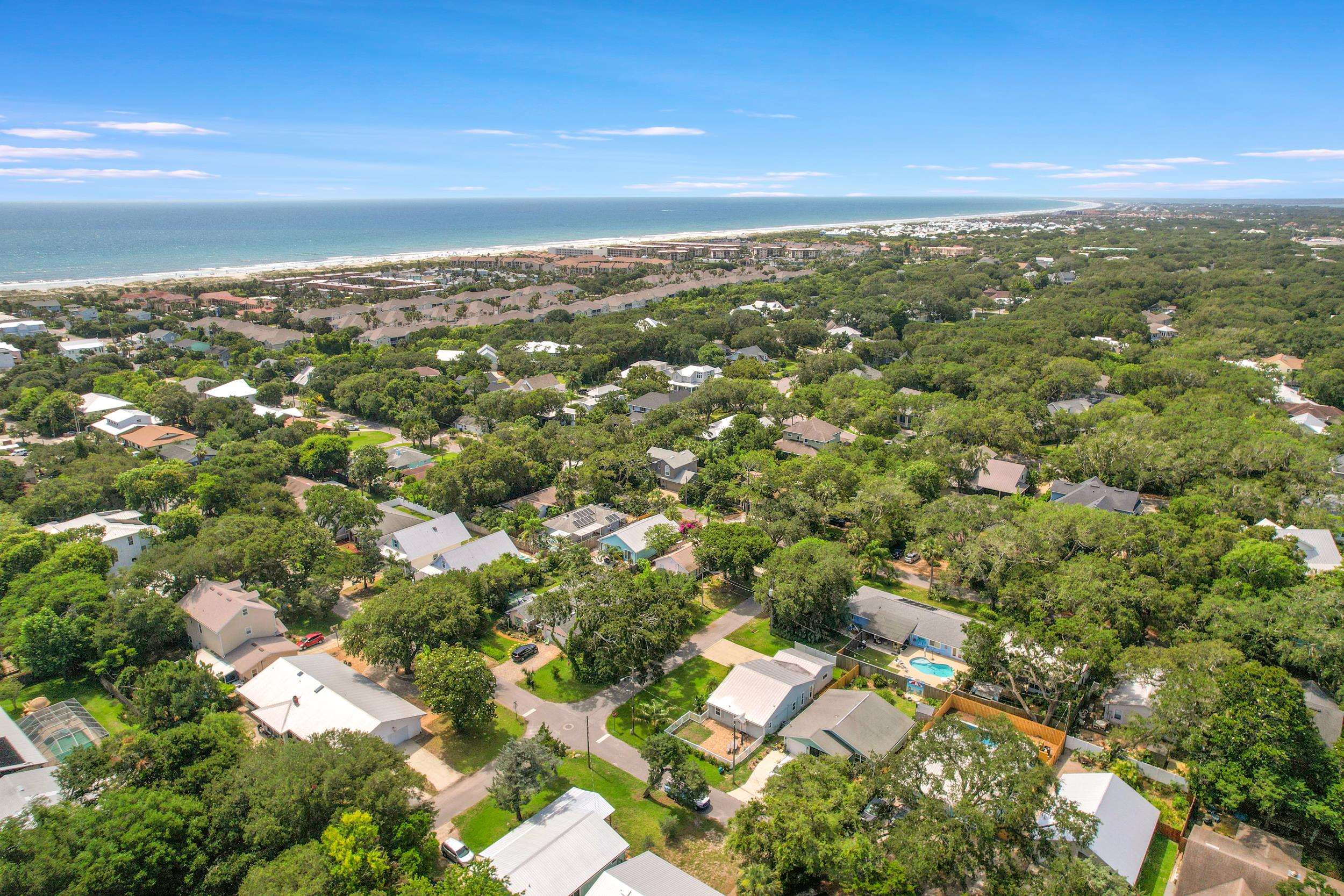 401 E Street St. Augustine, FL 32080 - Photo 4 of 36 an aerial view of residential building with parking space