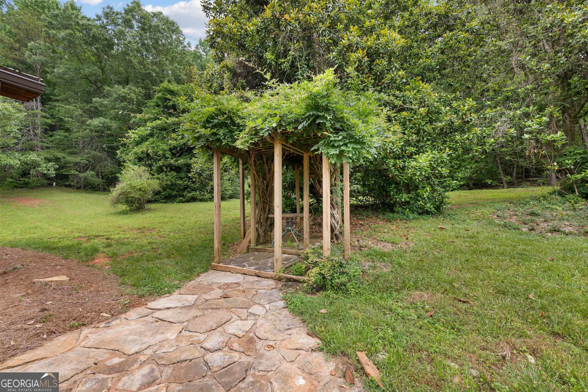 966 Wahoo Creek Road Murrayville, GA 30564 - Photo 64 of 81 a view of a yard with plants and large trees