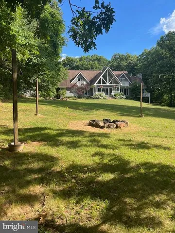 a view of a swimming pool and lake view