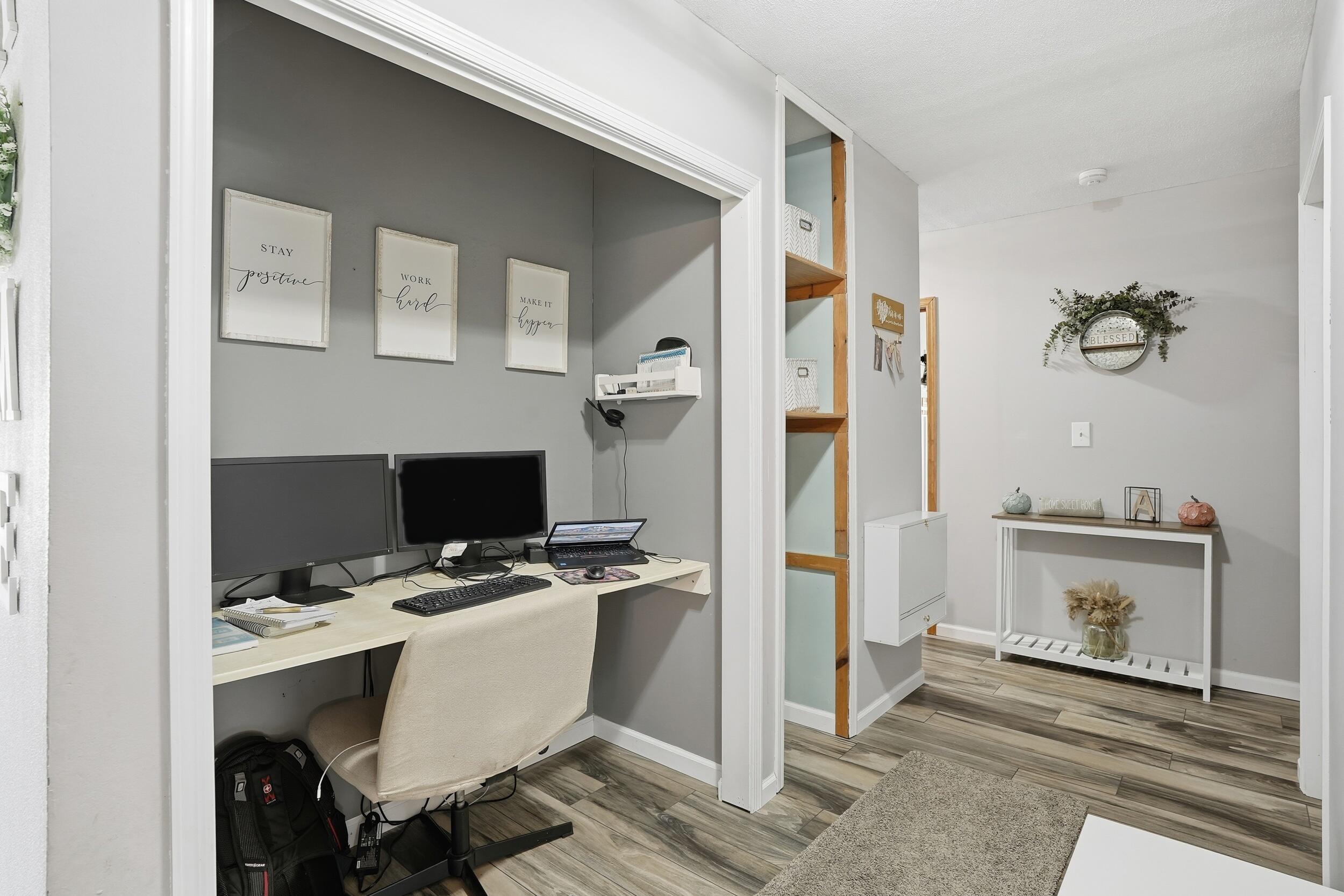 705 East Grace Street Rensselaer, IN 47978 - Photo 17 of 32 a workspace with furniture and wooden floor