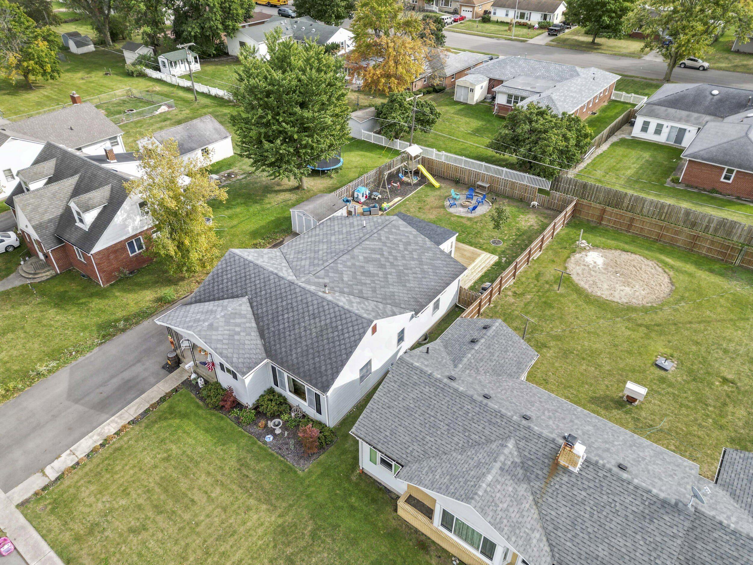 705 East Grace Street Rensselaer, IN 47978 - Photo 28 of 32 an aerial view of a house having yard