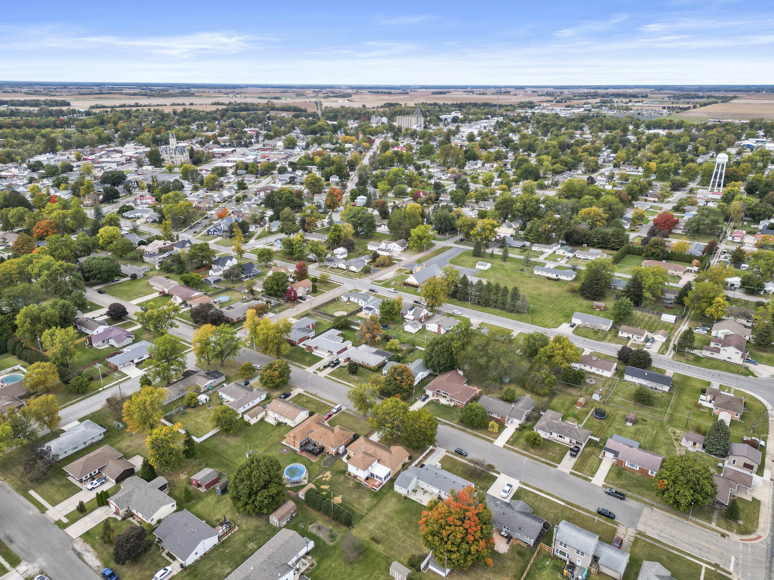 705 East Grace Street Rensselaer, IN 47978 - Photo 32 of 32 an aerial view of residential building with parking space