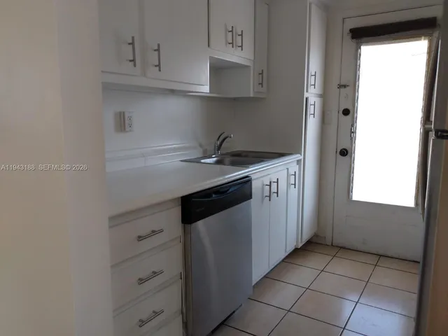 a close view of a closet in the kitchen