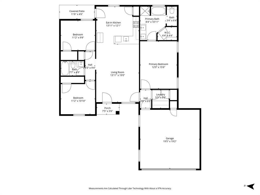 2910 Monroe Street Commerce, TX 75428 - Photo 34 of 34 a picture of a floor plan