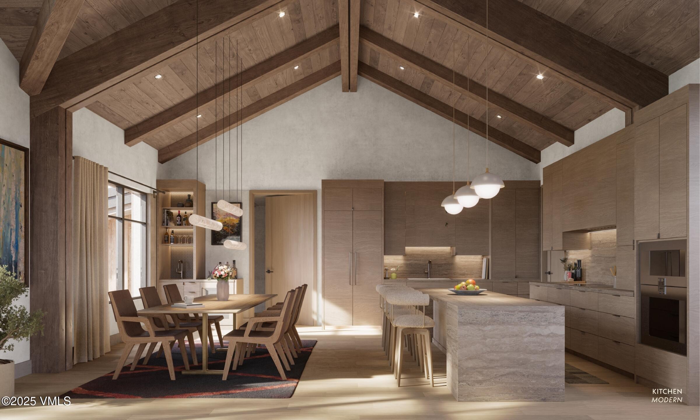 17 Vail Road, Unit 1 Vail, CO 81657 - Photo 4 of 16 a view of a dining room with furniture and window