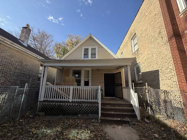 a view of a house with a porch