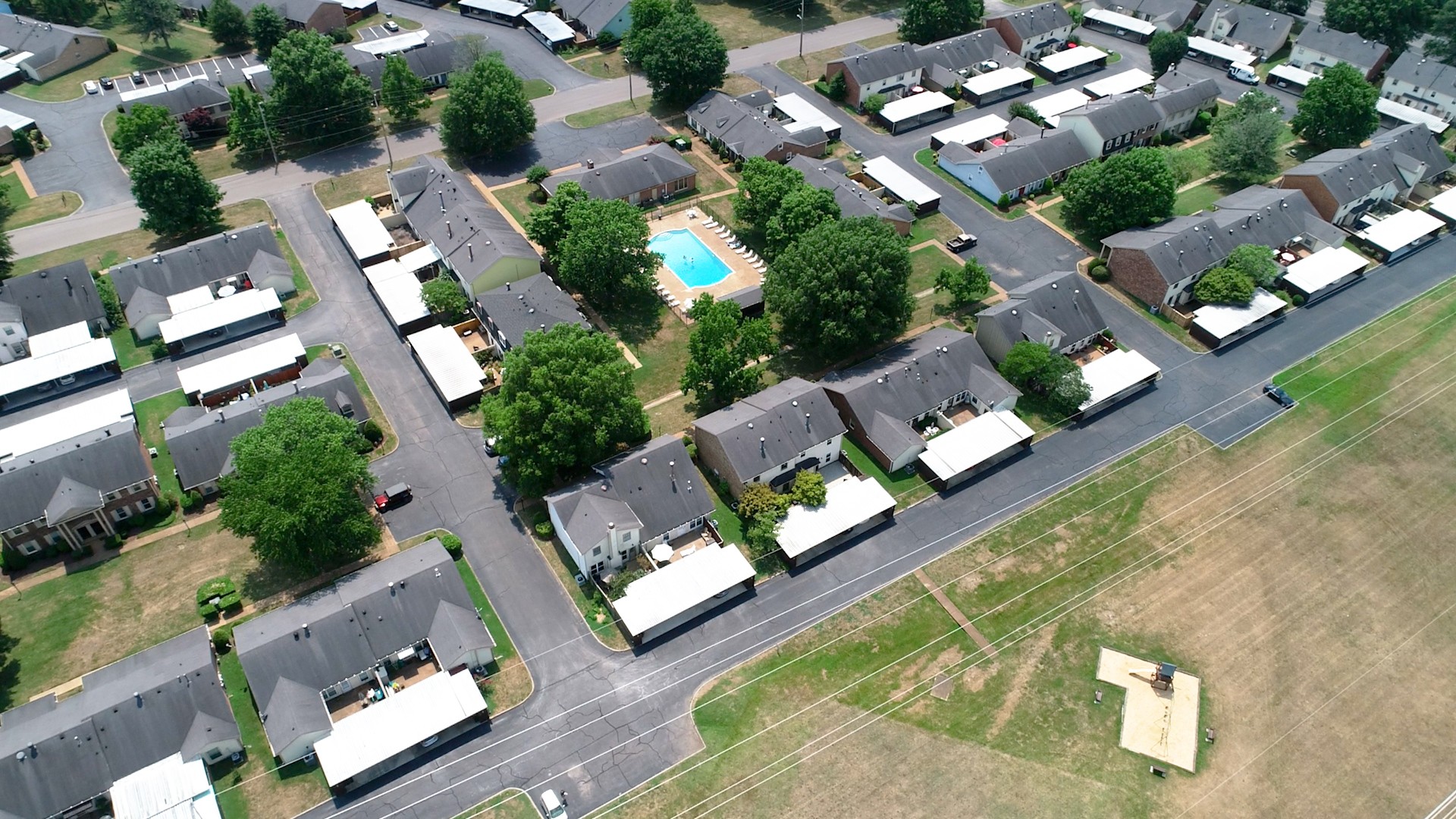 839 General George Patton Road Nashville, TN 37221 - Photo 58 of 59 an aerial view of a house with a garden