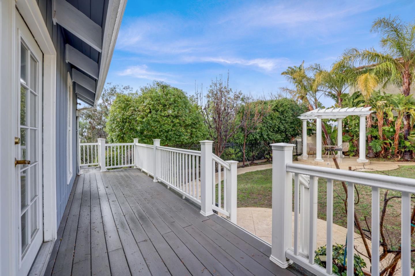 3303 Americus Drive San Jose, CA 95148 - Photo 43 of 51 a view of a wooden chairs and a small yard in the balcony