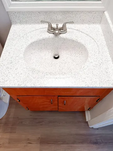 a close view of sink