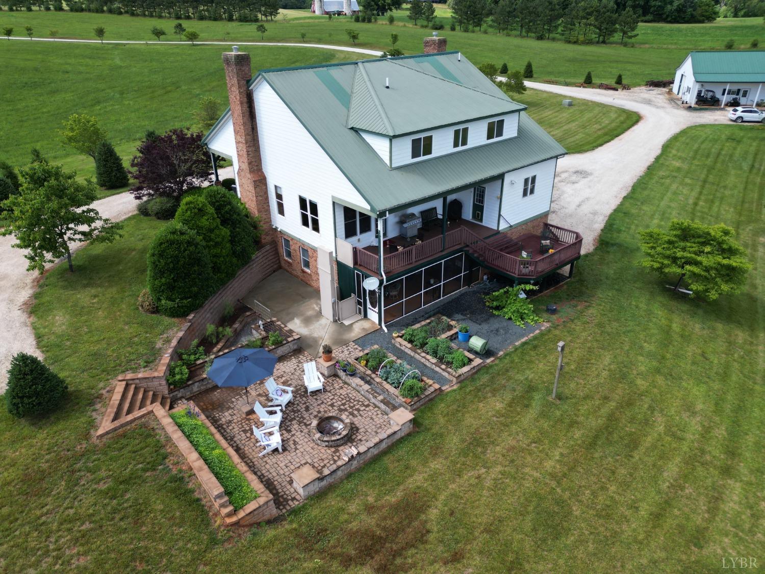 566 White Tail Road Concord, VA 24538 - Photo 10 of 25 an aerial view of a house with a garden