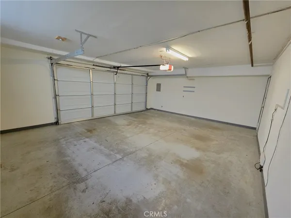 a view of a garage
