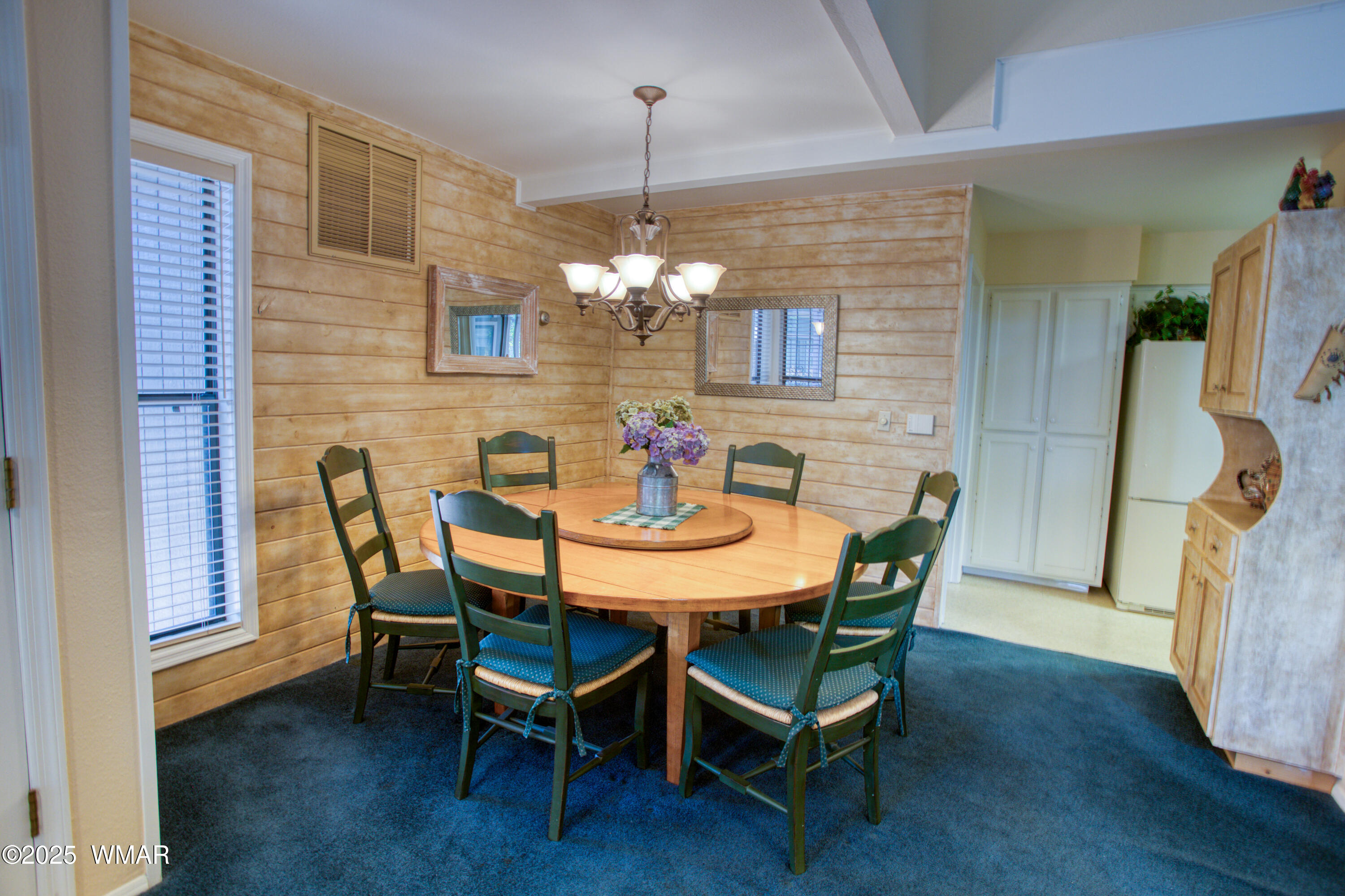 2836 Oak Circle Pinetop, AZ 85935 - Photo 9 of 35 Dining Area with tongue and groove walls