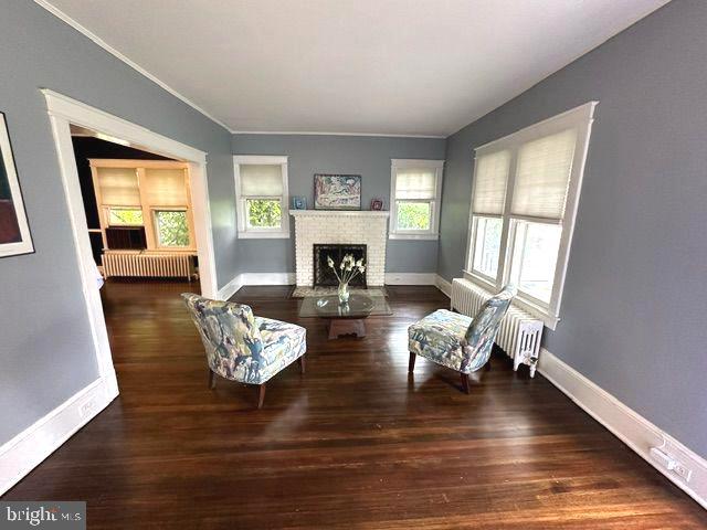 4608 West Virginia Avenue Bethesda, MD 20814 - Photo 22 of 61 a living room with fireplace furniture and a wooden floor