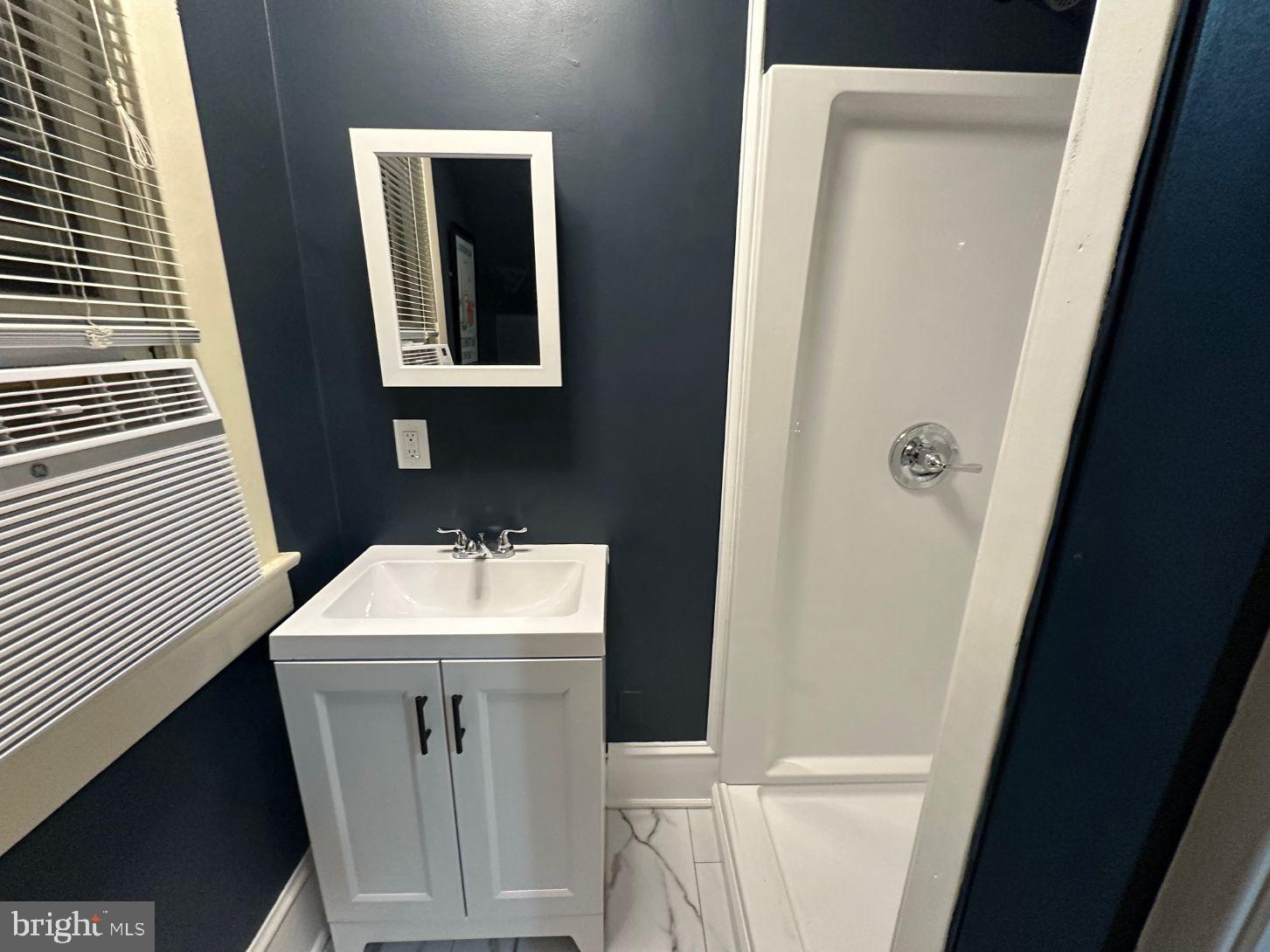 4608 West Virginia Avenue Bethesda, MD 20814 - Photo 51 of 61 a bathroom with a sink and mirror