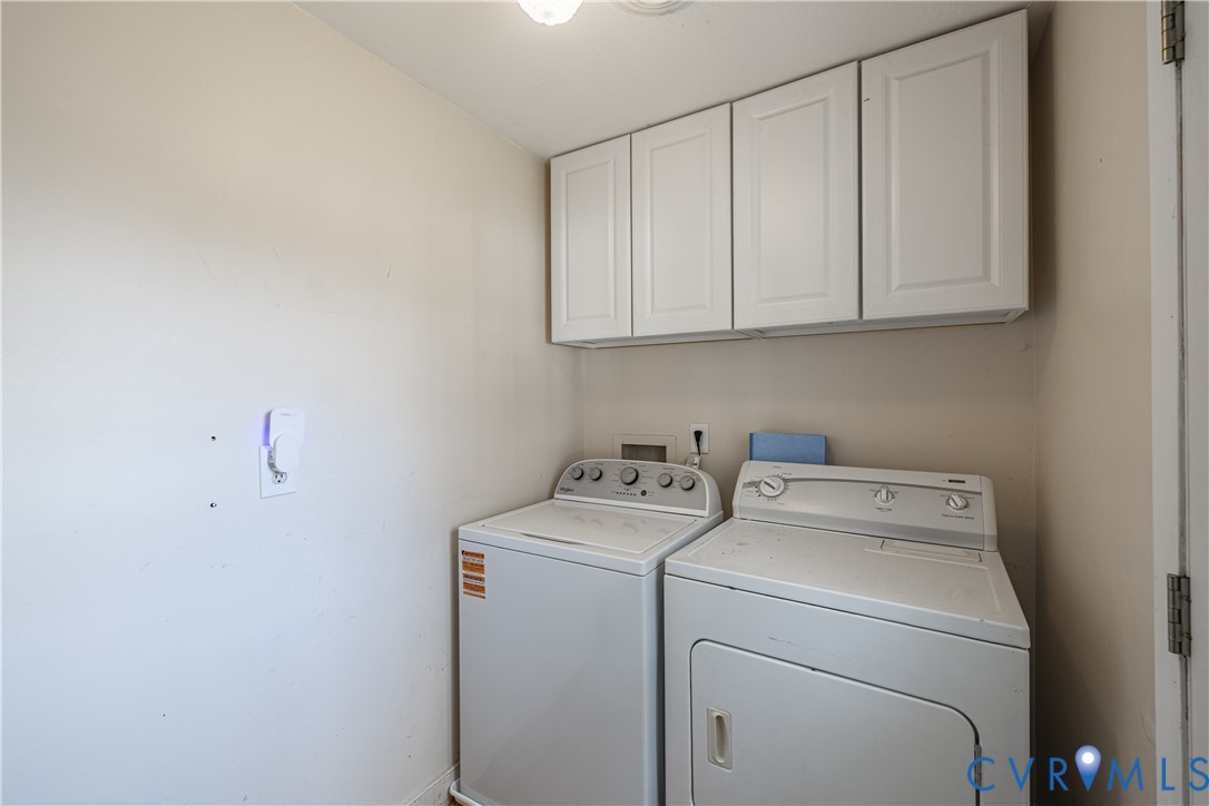6310 Dahlia Road Mechanicsville, VA 23111 - Photo 21 of 38 a view of storage and utility room with washer and dryer