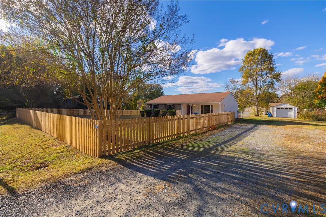 6310 Dahlia Road Mechanicsville, VA 23111 - Photo 35 of 38 a view of a yard with wooden fence