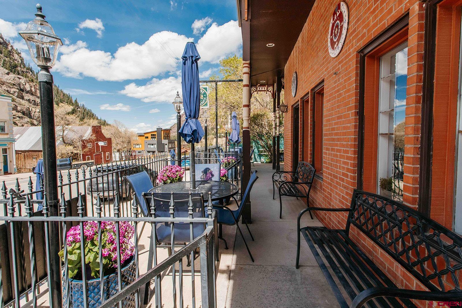 807 Main Street, Unit 3 Ouray, CO 81427 - Photo 23 of 26 a view of a chairs and table in the balcony