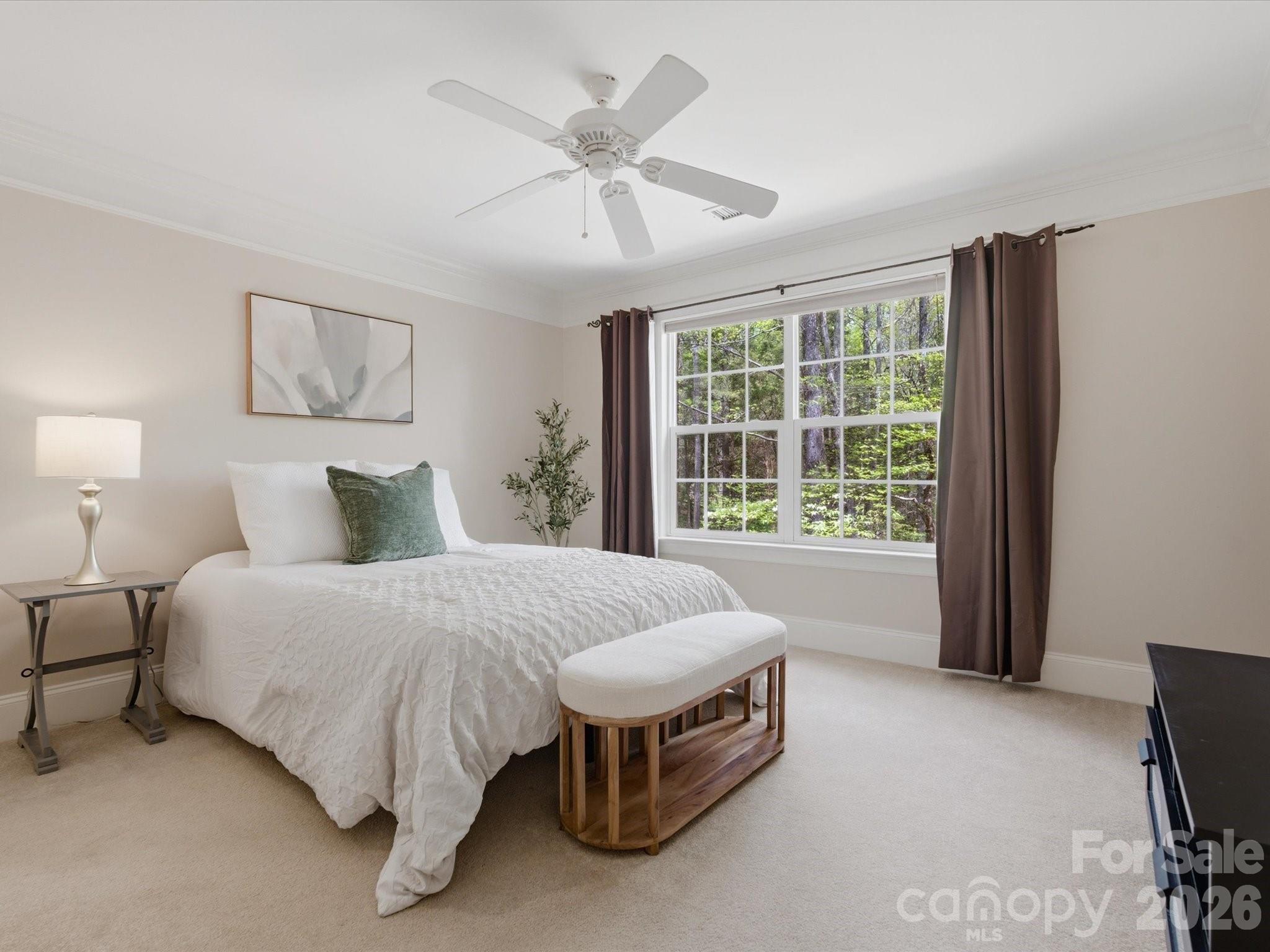 809 Savile Lane Fort Mill, SC 29715 - Photo 36 of 48 a spacious bedroom with a bed and a large window
